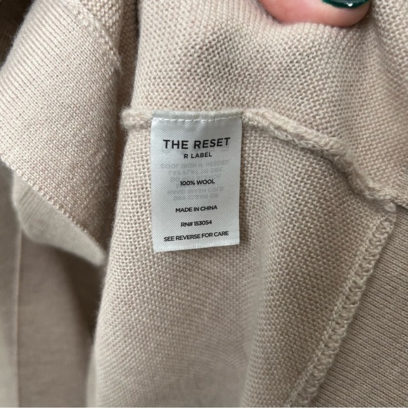 The Reset R Label Kimono Taupe Relaxed Cardigan - Picture 3 of 6